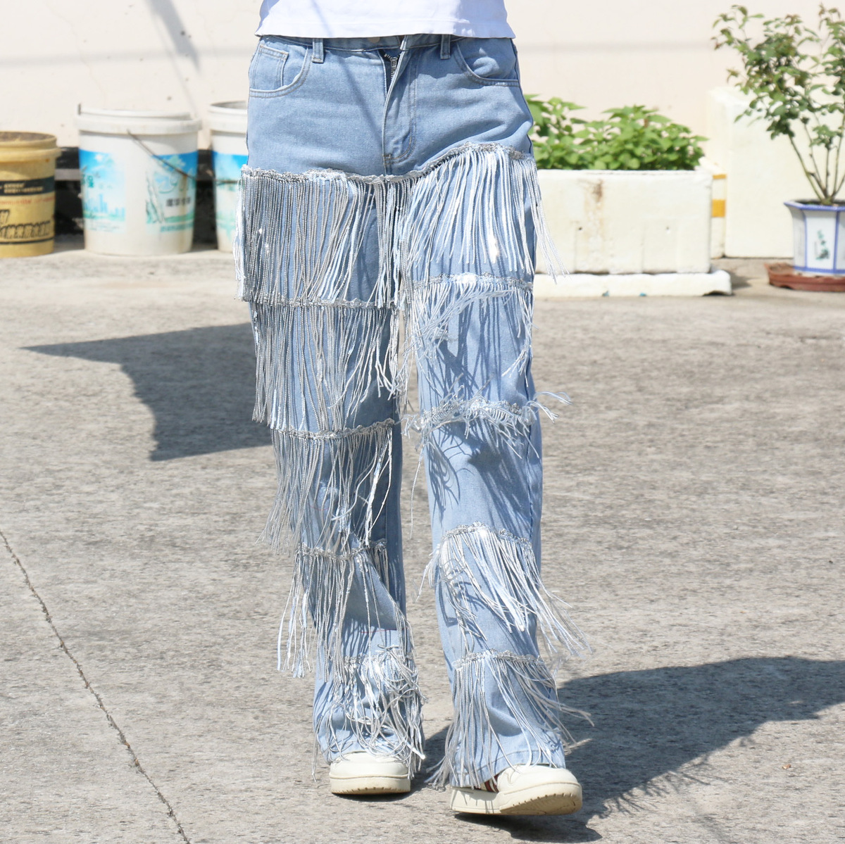 パンツ glamb Jenny denim layered design pants Supreme Layered Jean (FW22) - $228
