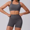 D.Grey/Dark Grey Shorts Bra