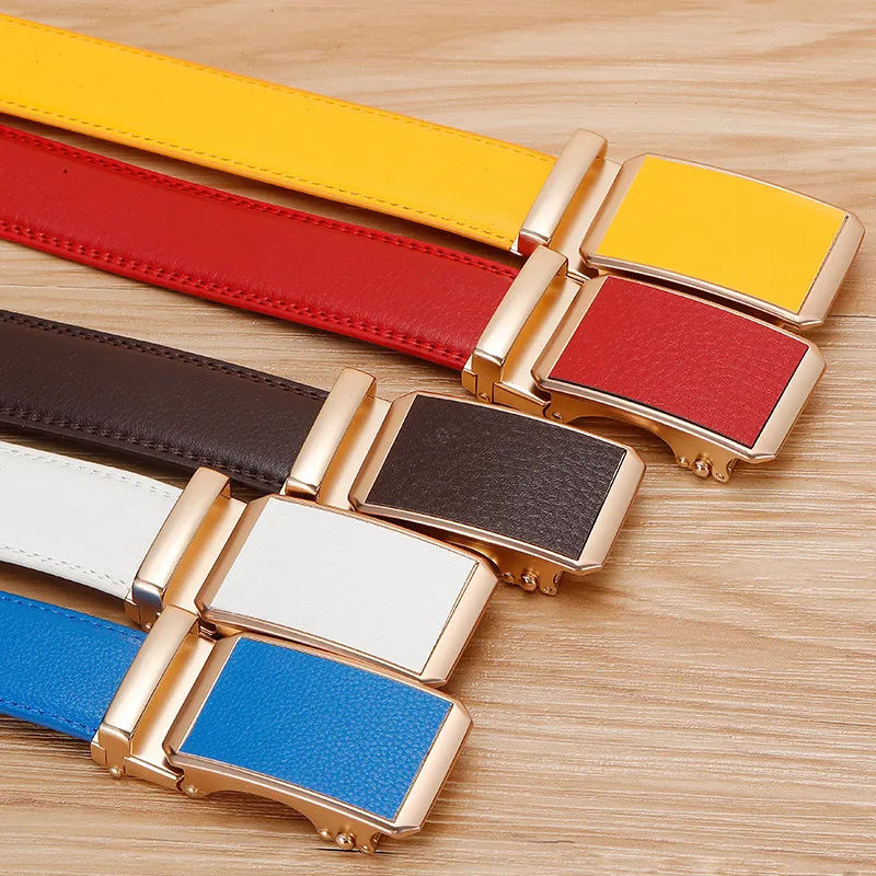 Unisex Fashion Cartoon Automatic Buckle Belt