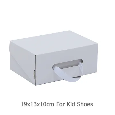 Custom Solid Color Logo Flip Cover Paper Shoe Box