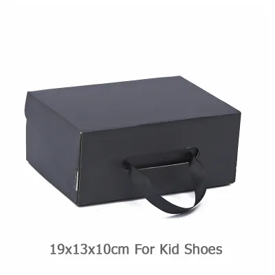 Custom Solid Color Logo Flip Cover Paper Shoe Box