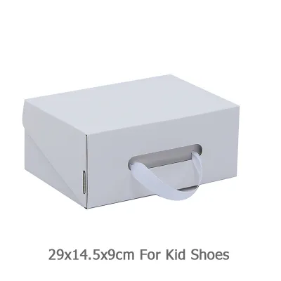 Custom Solid Color Logo Flip Cover Paper Shoe Box