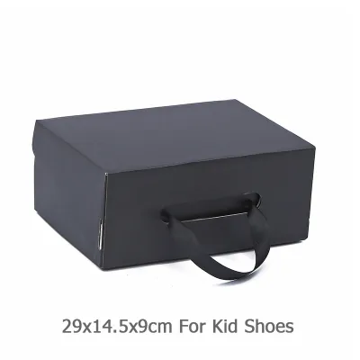 Custom Solid Color Logo Flip Cover Paper Shoe Box