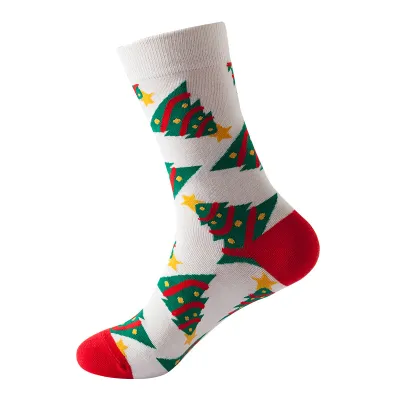 Creative Trendy Christmas Stocking Socks Unisex Cotton