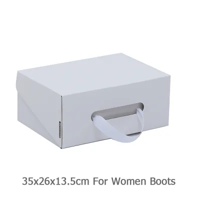 Custom Solid Color Logo Flip Cover Paper Shoe Box