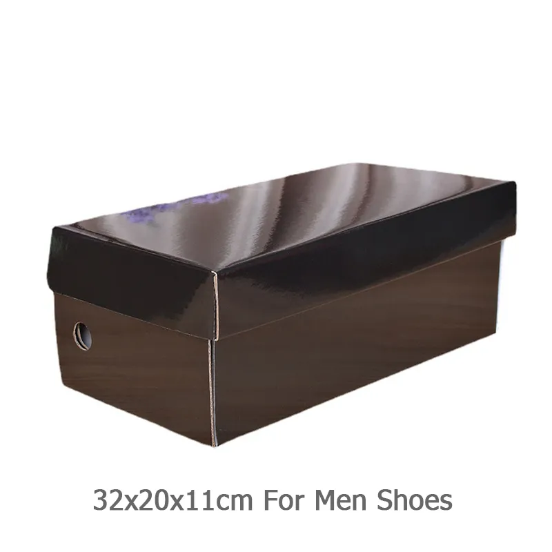 Custom Solid Color Logo Flip Paper Shoe Box