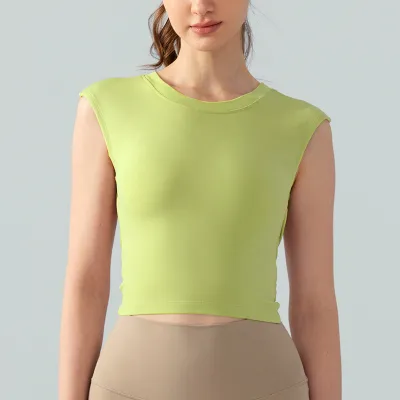 Women's Unilateral Spandex Yoga Vest Top