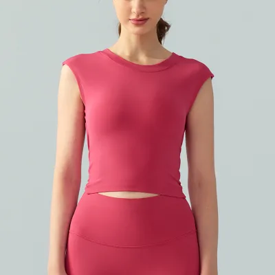 Women's Unilateral Spandex Yoga Vest Top