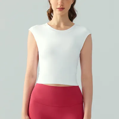 Women's Unilateral Spandex Yoga Vest Top