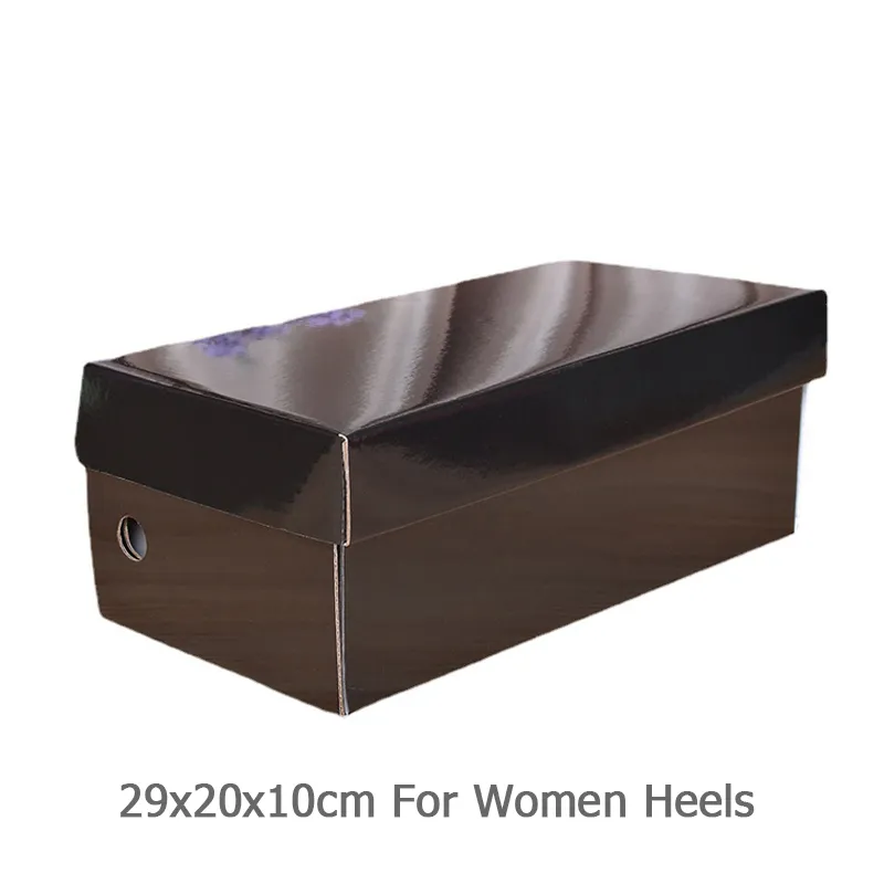 Custom Solid Color Logo Flip Paper Shoe Box
