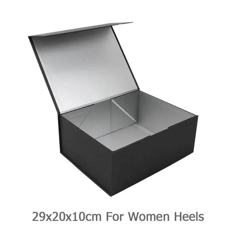 Custom Solid Color Logo Magnetic One-Piece Folding Paper Shoe Box