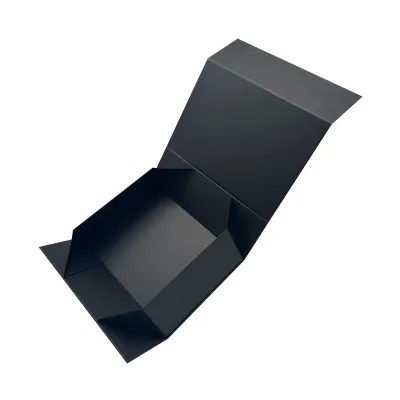 Custom Solid Color Logo One-Piece Magnetic Folding Paper Shoe Box