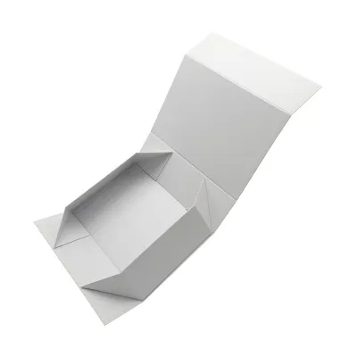 Custom Solid Color Logo One-Piece Magnetic Folding Paper Shoe Box