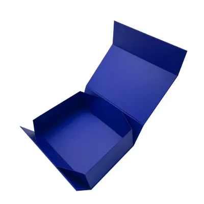 Custom Solid Color Logo One-Piece Magnetic Folding Paper Shoe Box
