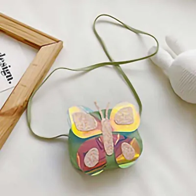 Kids Casual Cute Cartoon Butterfly Crossbody Bag