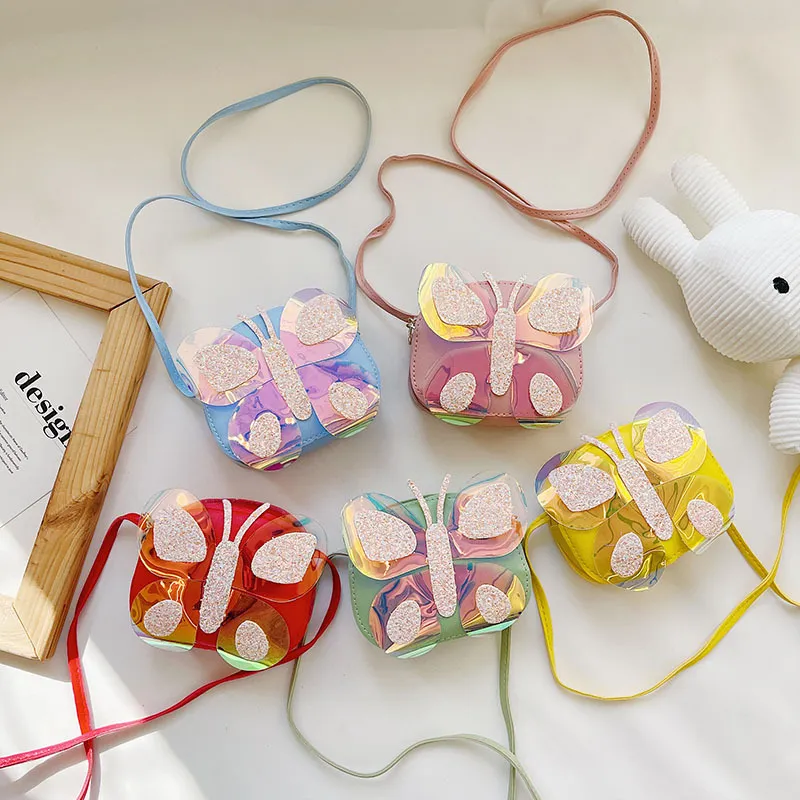 Kids Casual Cute Cartoon Butterfly Crossbody Bag