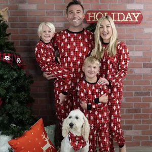 Christmas Parent-Child Family Tree Printing Pajamas Home Clothes Leisure