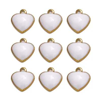 Cute Small Heart Pendant Necklace Stainless Steel Chain