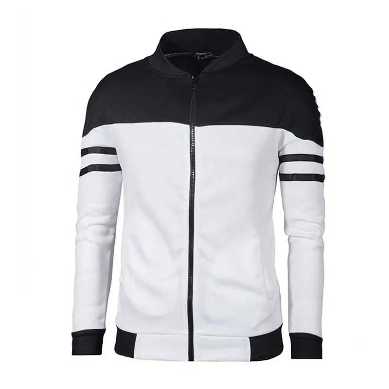 Abrigo Hombre Casual Deportivo Primavera Otoño Tallas Grandes Manga Larga Ajustado Combinación de Colores
