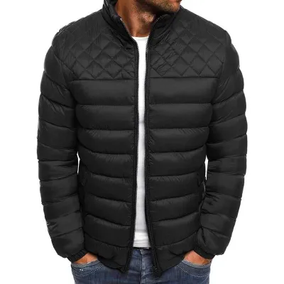 Men Autumn Winter Casual Basic Solid Color Long Sleeve Coat