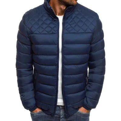Men Autumn Winter Casual Basic Solid Color Long Sleeve Coat