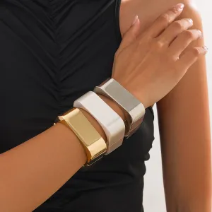 Women Personality Geometric Metal Bracelet Instagram Wind Trendy