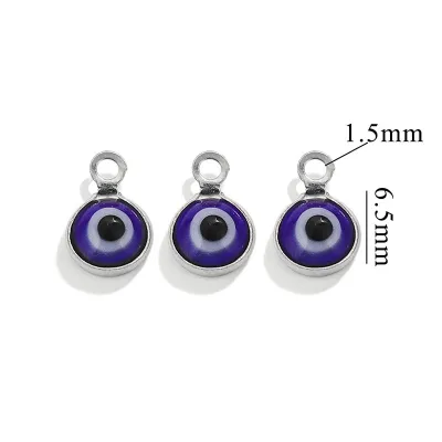 Vintage Evil Eye Stainless Steel Stud Earrings