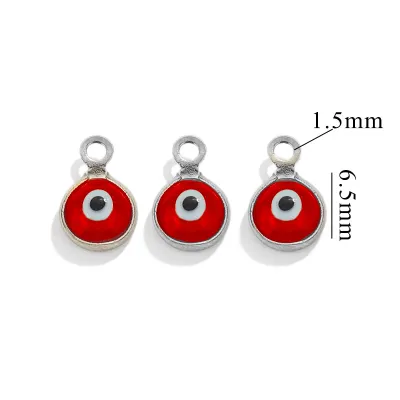 Vintage Evil Eye Stainless Steel Stud Earrings