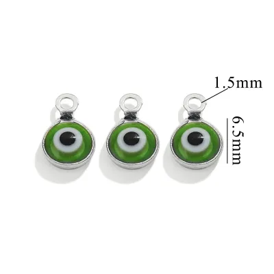 Vintage Evil Eye Stainless Steel Stud Earrings