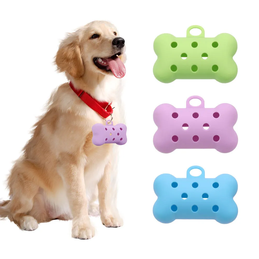 Silicone Pet Poop Bag Dispenser Continuous Roll Cat Litter Bags