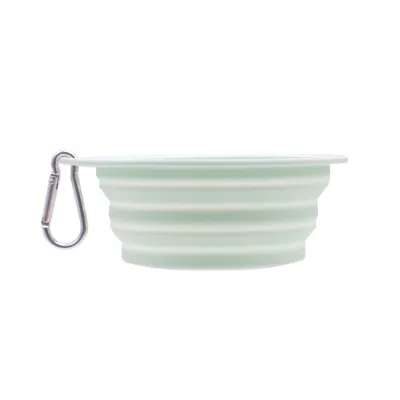 Portable Folding Silicone Dog Bowl for Outdoor Feeding - Pink, Yellow, Green, Purple - Pack of 500