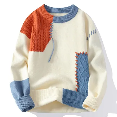 Plus Size Autumn Winter Women Loose Casual Thickened Warm Knitted Sweater Pullover
