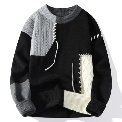 Plus Size Autumn Winter Women Loose Casual Thickened Warm Knitted Sweater Pullover
