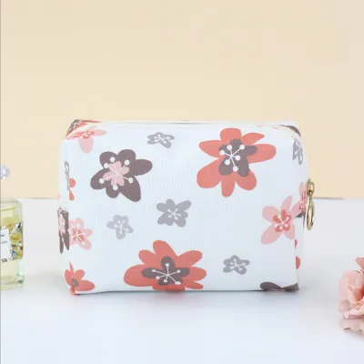 Corduroy Large Capacity Travel Portable Makeup Bag Solid Urban Simplicity Unisex