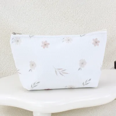 Corduroy Large Capacity Travel Portable Makeup Bag Solid Urban Simplicity Unisex