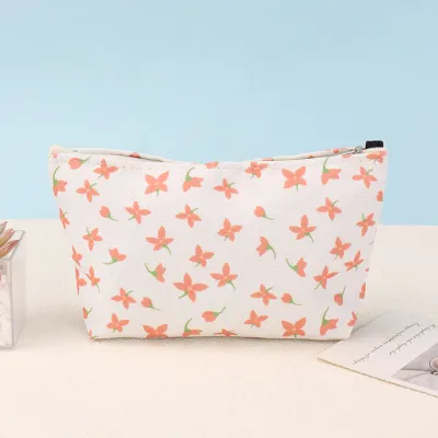 Corduroy Large Capacity Travel Portable Makeup Bag Solid Urban Simplicity Unisex
