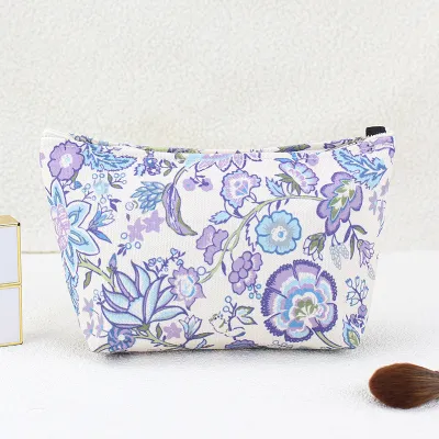 Corduroy Large Capacity Travel Portable Makeup Bag Solid Urban Simplicity Unisex