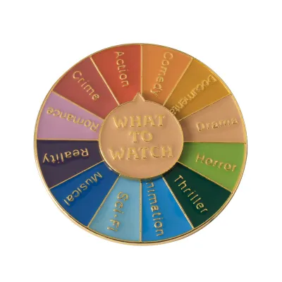 Fashion Rainbow Rotating Colorful Turntable Brooch