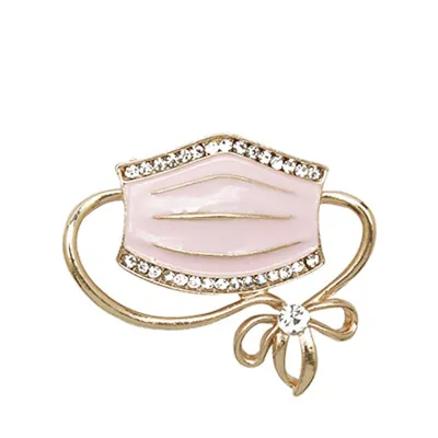 Women Fashion Creative Cartoon Stethoscope Doctor Nurse Heart Shape ECG Brooch