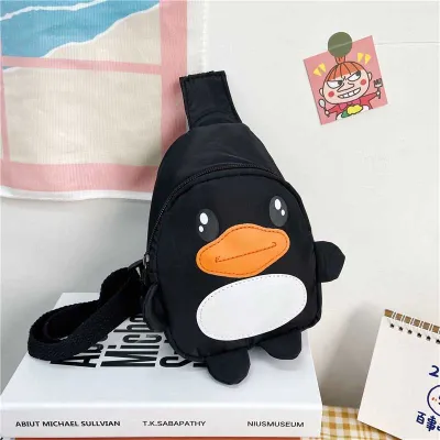 Kids Unisex Cute Cartoon Nylon Chest Bag with Little Duck