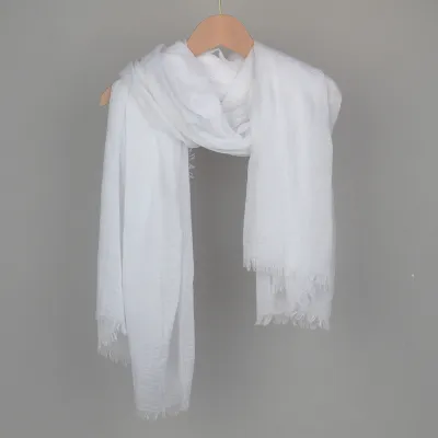 Women Fashion Cotton And Linen Shawl Scarf With Four Sides Polyester All-Match
