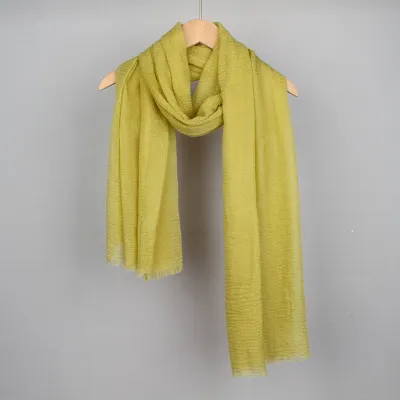 Women Fashion Cotton And Linen Shawl Scarf With Four Sides Polyester All-Match