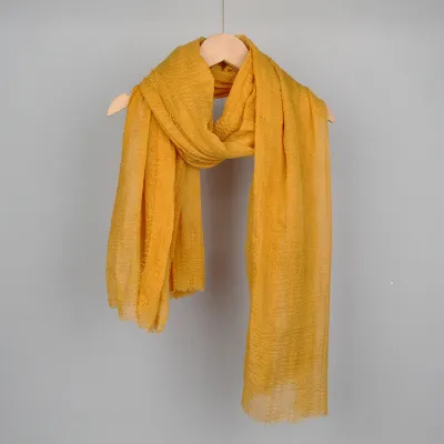 Women Fashion Cotton And Linen Shawl Scarf With Four Sides Polyester All-Match