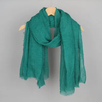 Women Fashion Cotton And Linen Shawl Scarf With Four Sides Polyester All-Match