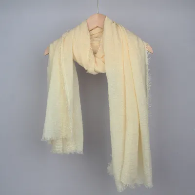 Women Fashion Cotton And Linen Shawl Scarf With Four Sides Polyester All-Match