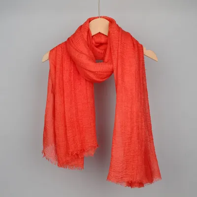 Women Fashion Cotton And Linen Shawl Scarf With Four Sides Polyester All-Match