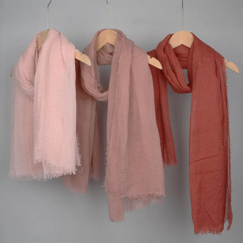 Women Fashion Cotton And Linen Shawl Scarf With Four Sides Polyester All-Match