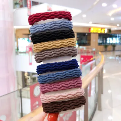 Thick High Elastic Fabric Hair Ring Rope Band Simple Fashion Commuter
