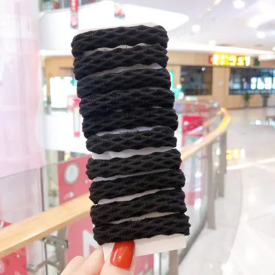Thick High Elastic Fabric Hair Ring Rope Band Simple Fashion Commuter