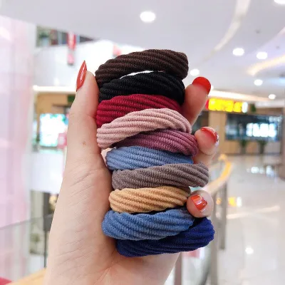 Thick High Elastic Fabric Hair Ring Rope Band Simple Fashion Commuter
